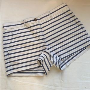 Blue & White Striped Chambray GAP Shorts